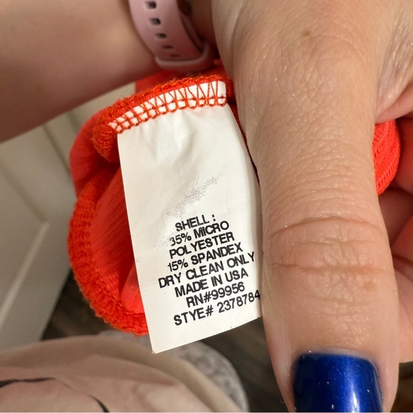 Shoshanna Fillmore Dress Bright Orange Size 6 - Picture 5 of 5